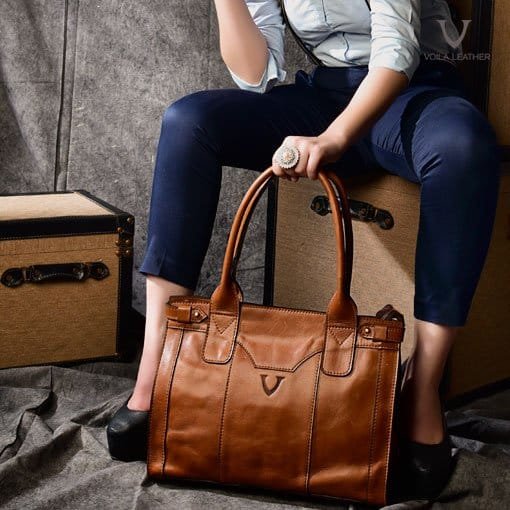 Tas Tote Kulit Voila Roxanne Havana
