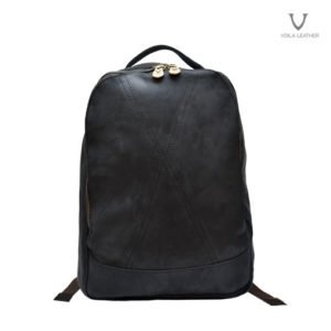 Leather Backpack Voila Rocky Junior Black