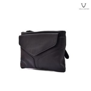 Pouch Selempang Kulit Voila Vidya Black
