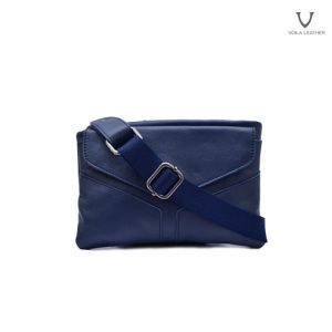 Pouch Selempang Kulit Voila Vidya Navy