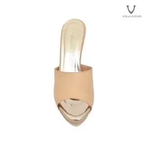 Wedges Kulit Asli Voila Blonde
