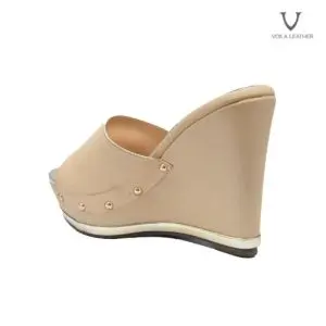 Wedges Kulit Asli Voila Blonde