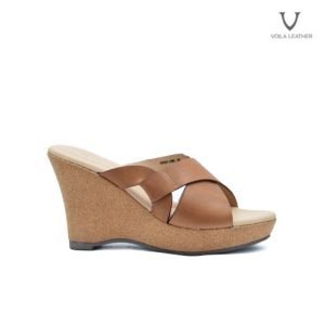 Wedges Kulit Asli Voila Charlotte Brown