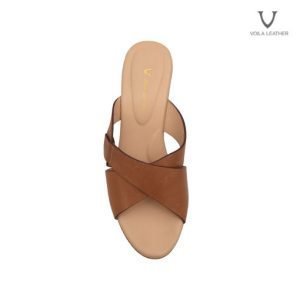 Wedges Kulit Asli Voila Charlotte Brown