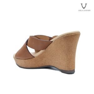 Wedges Kulit Asli Voila Charlotte Brown