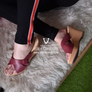 Wedges-Kulit-Asli-Voila-Charlotte-Maroon