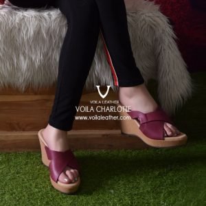 Wedges-Kulit-Asli-Voila-Charlotte-Maroon