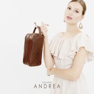 Pouch Anyaman Kulit Asli Voila New Andrea Brown