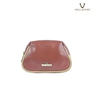 Pouch Kulit Asli Voila Bella Brown 1