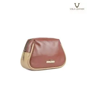 Pouch Kulit Asli Voila Bella Brown (2)
