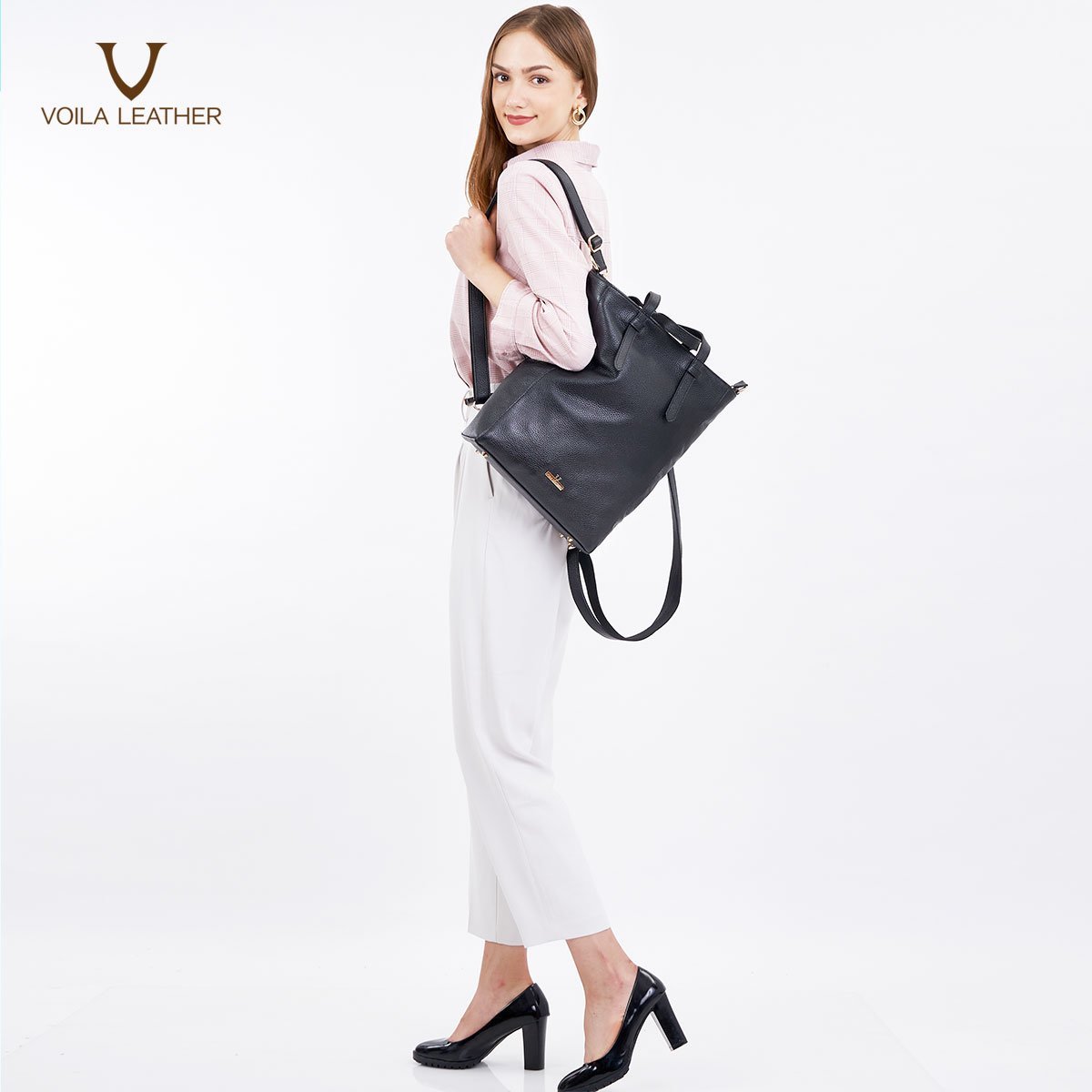 Tote Selempang Backpack Kulit Asli Voila Heydy 11