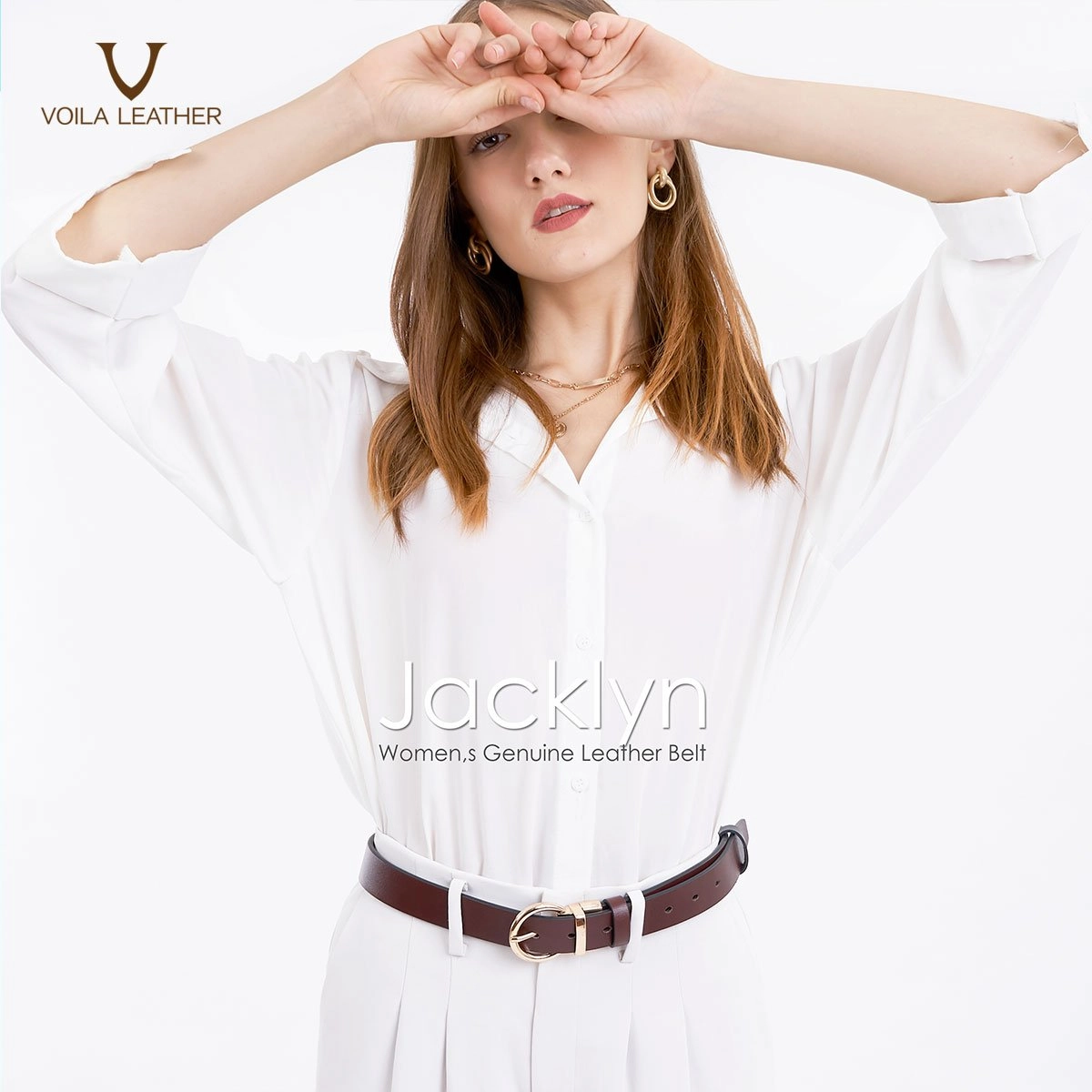 Voila Jacklyn Women Reversible Genuine Leather Belt