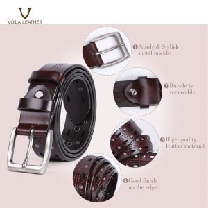 Women's Belt Courtney in Coffee 5
