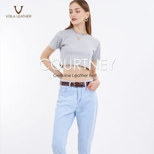 Women's Belt Courtney in Coffee 6