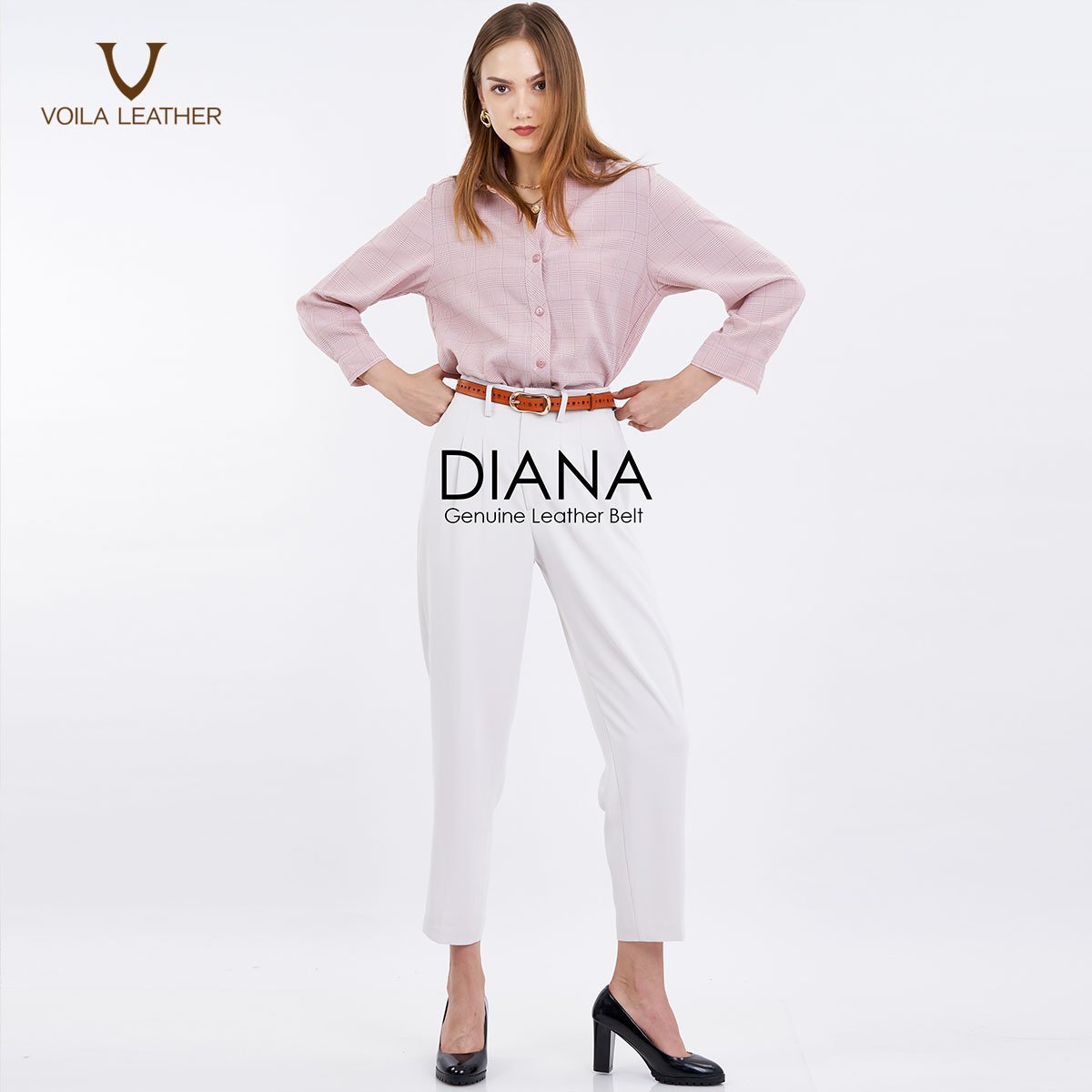 Women's Belt Diana in Brown 5