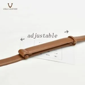 Fashion Style Genuine Leather Women's Belt Voila Elle Brown 7