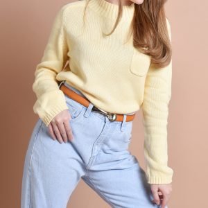 Fashion Style Genuine Leather Women's Belt Voila Elle Havana 2