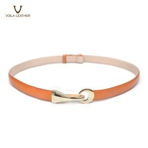 Fashion Style Genuine Leather Women's Belt Voila Elle Havana 3