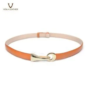 Fashion Style Genuine Leather Women's Belt Voila Elle Havana 3