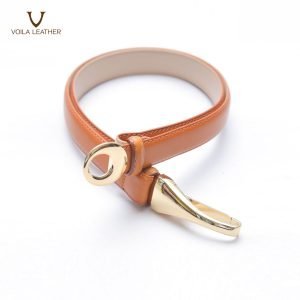 Fashion Style Genuine Leather Women's Belt Voila Elle Havana 4