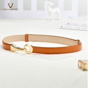 Fashion Style Genuine Leather Women's Belt Voila Elle Havana 5