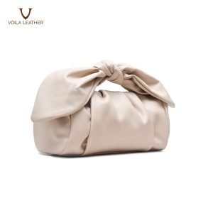 Handbag Cross Body Soft Genuine Leather Voila Nadia Nude 2