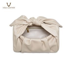 Handbag Cross Body Soft Genuine Leather Voila Nadia Nude 3