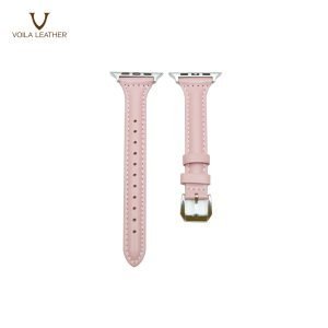 Voila Astra Genuine Leather Women for Apple Watch Strap 42.44mm Soft Pink 1