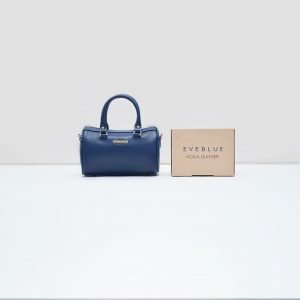 Mini Speedy Bag Kulit Asli Voila Eve Blue