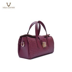 Tas Anyam Kulit Asli Voila New Amira Mini Maroon
