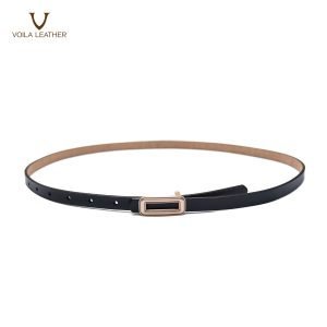 Skinny Luxury Fashion Office & Dress Genuine Leather Women's Belt Voila Anne 9