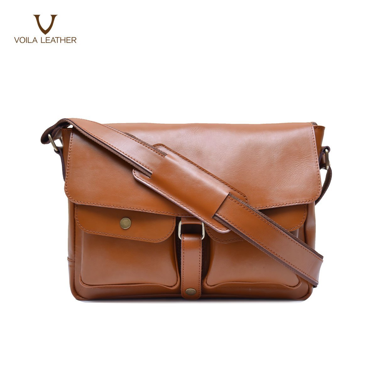 Tas Selempang Kulit Asli Voila Maximus Havana (12) Tas Selempang Kulit Asli Voila Maximus Havana (12)