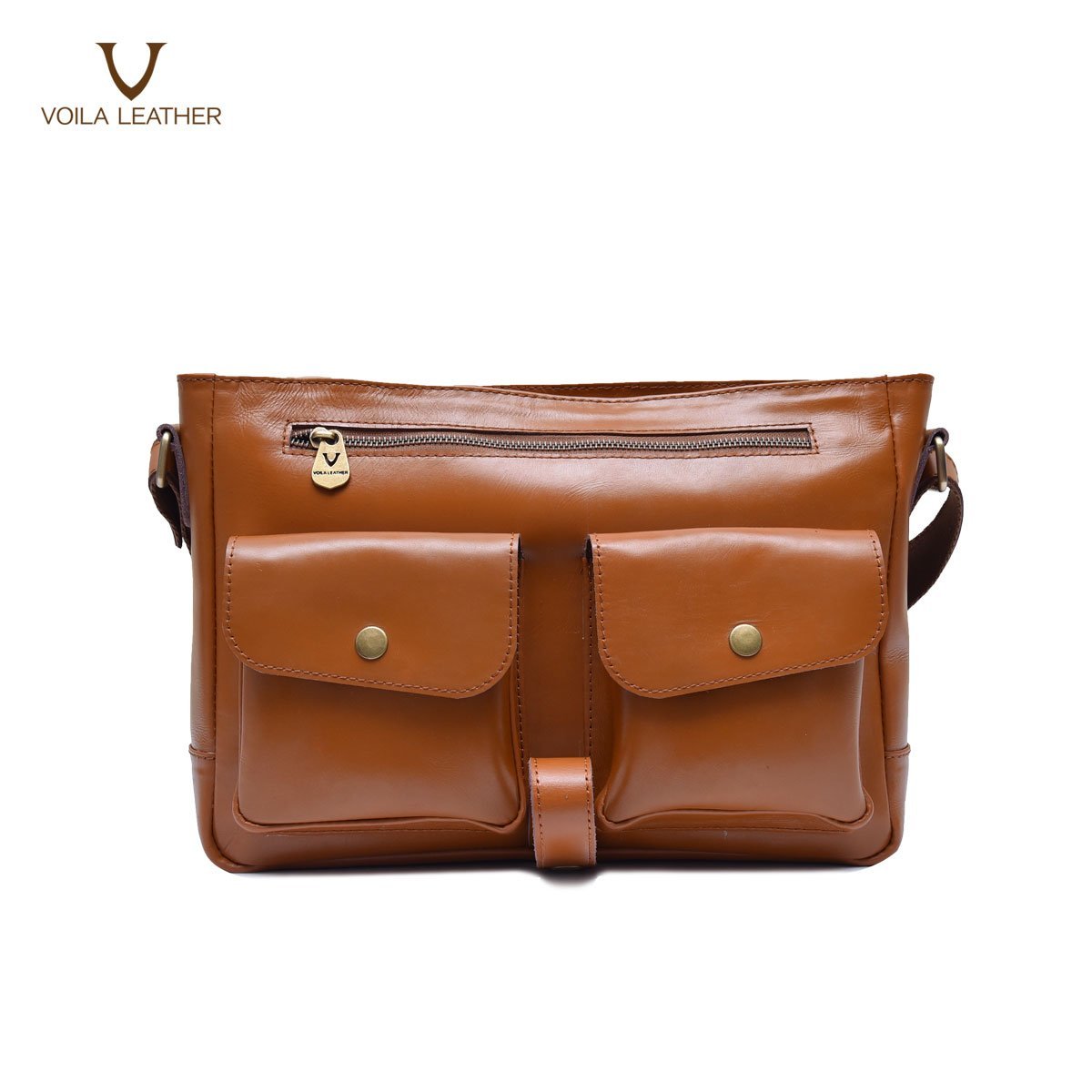 Tas Selempang Kulit Asli Voila Maximus Havana (15) Tas Selempang Kulit Asli Voila Maximus Havana (15)