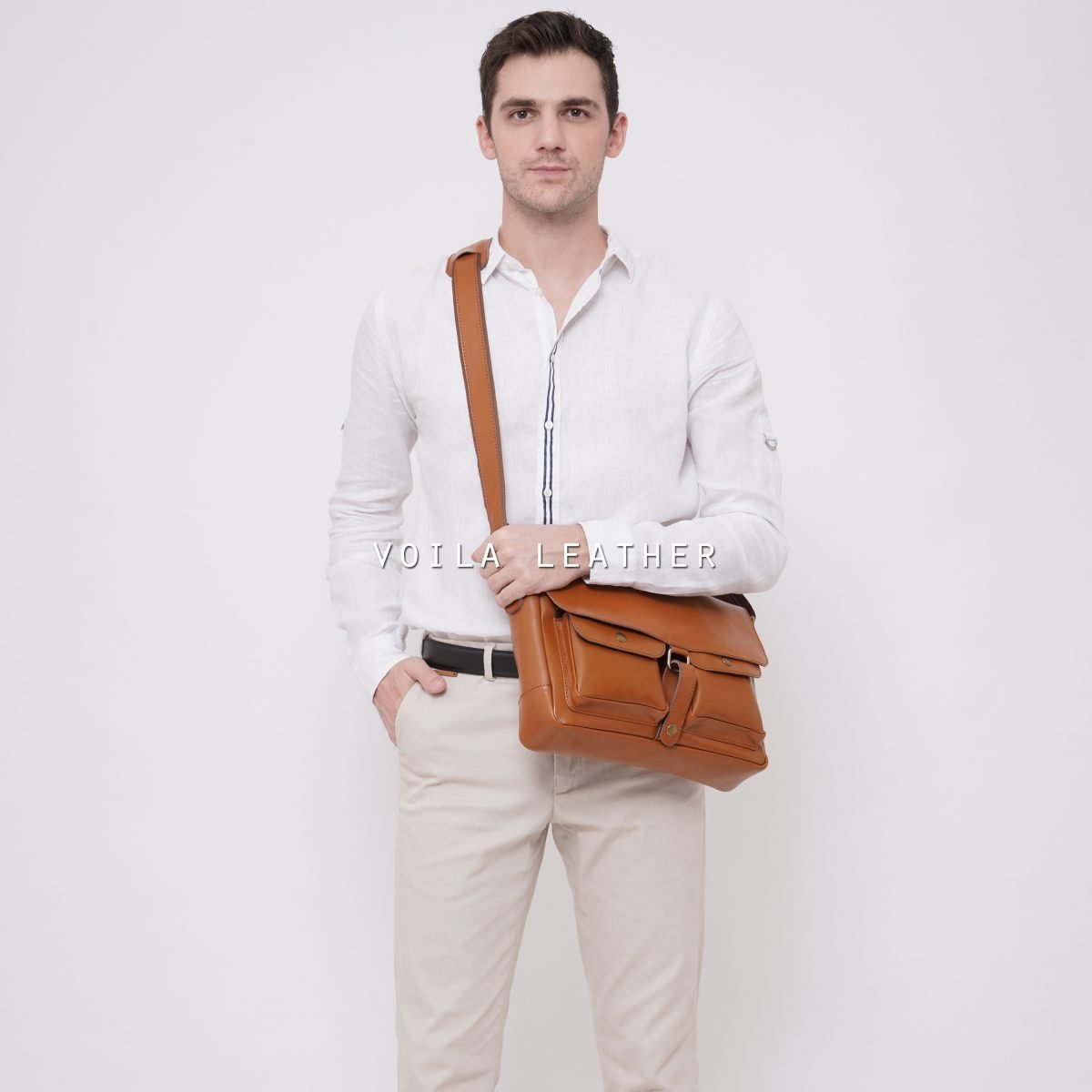 Tas Selempang Kulit Asli Voila Maximus Havana (3) Tas Selempang Kulit Asli Voila Maximus Havana (3)