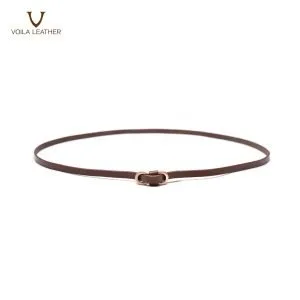 Dress & Office Womens Genuine Leather Belt Voila Freja Brown (2)