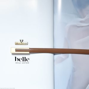 Classy Genuine Leather Office And Dress Belt Voila Belle Brown 6