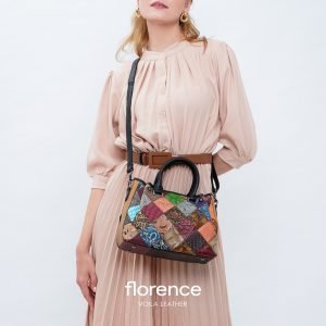 Genuine Leather Satchel Sling Bag Vintage Style Voila Florence 8