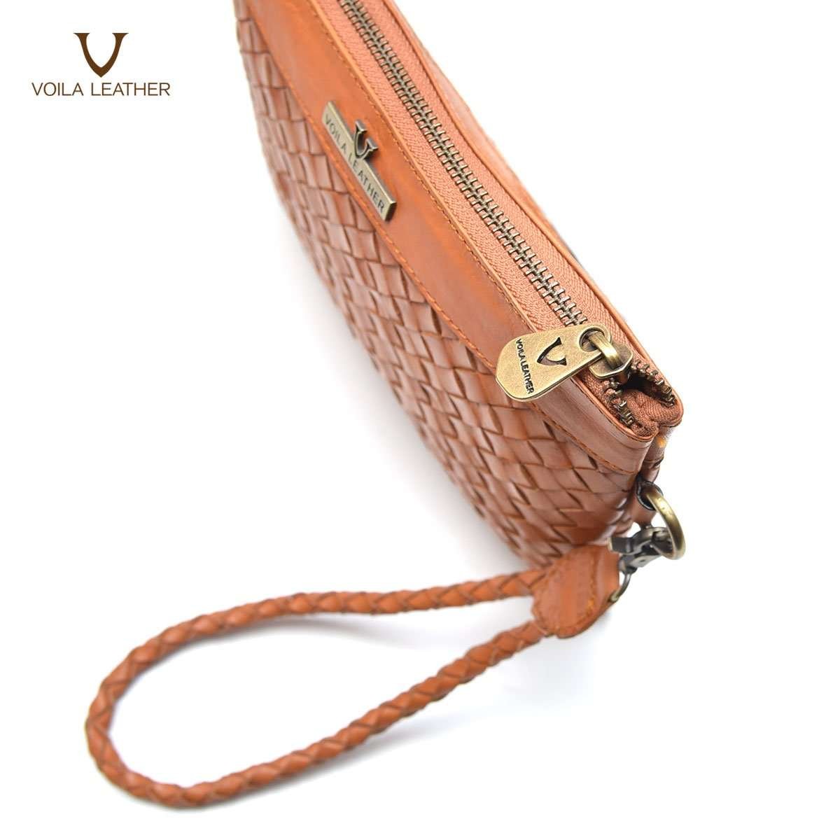 Etnik Handmade Anyam Kulit Asli Pouch Voila Cadhna Havana 2 Etnik Handmade Anyam Kulit Asli Pouch Voila Cadhna Havana 2