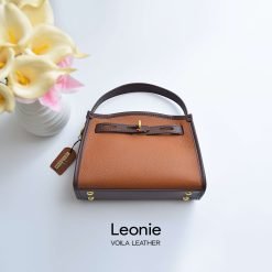 Genuine Leather Handbag & Sling Bag Voila Leonie Havana 1
