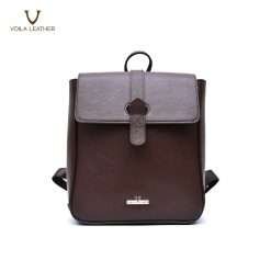 Genuine Leather Women's Backpack Voila Diandra Brown 6