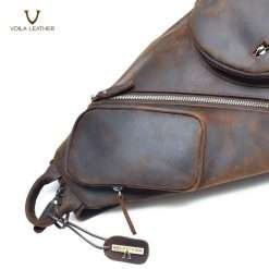 Crazy Horse Genuine Leather Backpack & Sling Bag Voila Bernardi 25