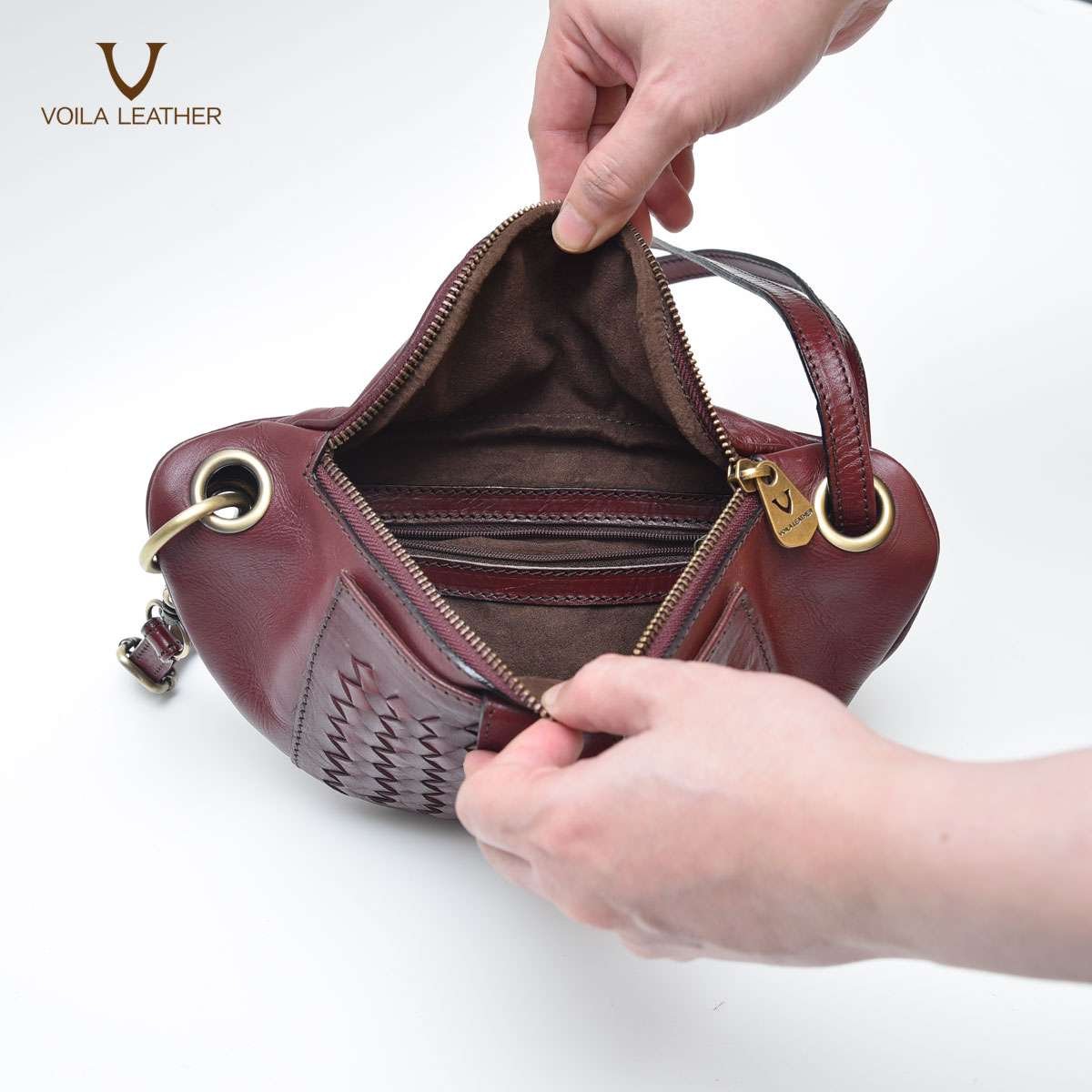 Etnik-Waist-Bag-Selempang-Anyam-Kulit-Voila-Juliete-Maroon-4 Etnik-Waist-Bag-Selempang-Anyam-Kulit-Voila-Juliete-Maroon-4