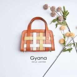 Ethnic Handmade Authentic Leather Bag Voila New Gyana Biscuit Series