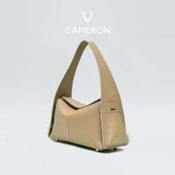 Beautiful Genuine Leather Tote & Sling Bag Voila Cameron Cream