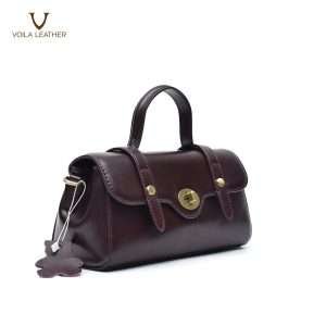 Genuine Leather Sling Bag Voila Janet Burgundy