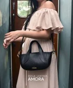 Genuine Leather Handbag Sling Voila Amora