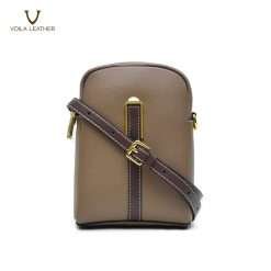 Smart Phone Bag Kulit Asli Voila Rheina Brown Olive 1