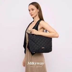 Tote Basic Premium Nylon Leather Voila Milkyway