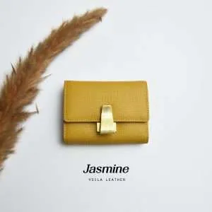 Dompet Wanita Kulit Asli Voila Jasmine Yellow Mustard