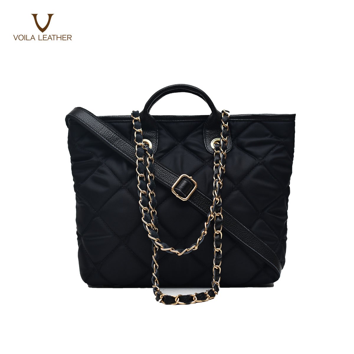 Medium-Tote-Selempang-Premium-Nylon-Kombinasi-Kulit-Voila-Adeline-1